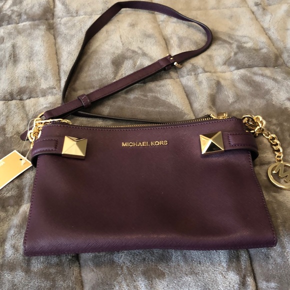 Michael Kors Leather Karla crossbody - Picture 1 of 6